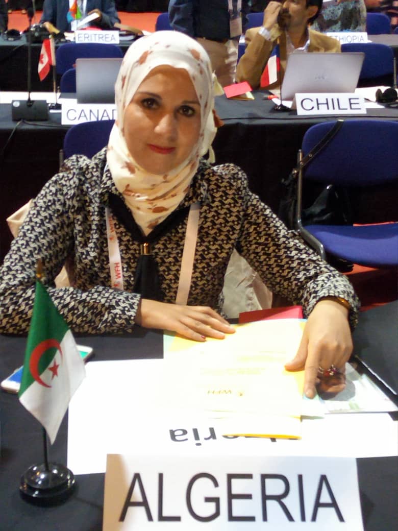 La présidente de l’association nationale des hémophiles, Mme Latifa Lemhene