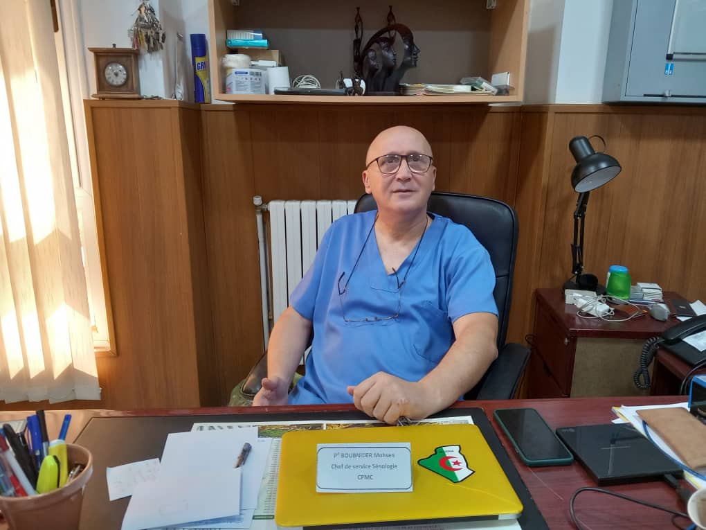 pr Mohsen Boubnider chef de service de sénologie au Centre Pierre et Marie Curie