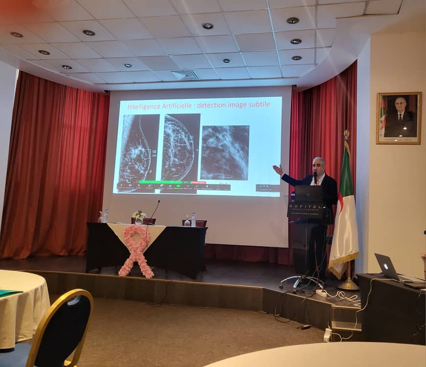 Pr Sid Ahmed Feraoun, Media Training Roche- Algérie sur le cancer du sein