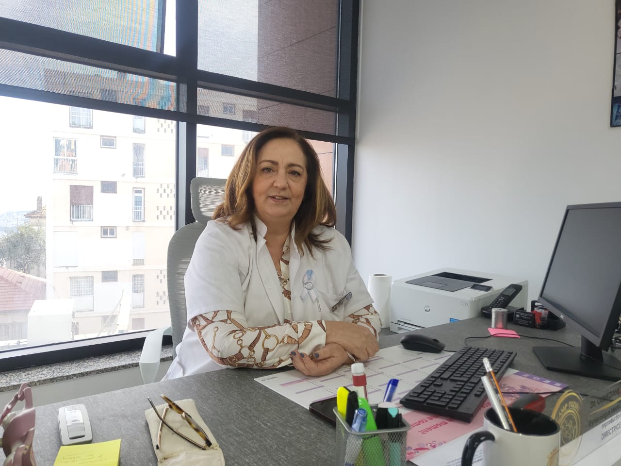 Dr Amina Oumeziane, gynécologue-obstétricienne et directrice du centre de procréation médicalement assistée PMA Tiziri à Alger